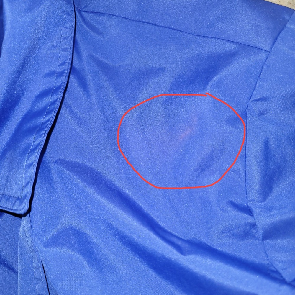 Harve Bernard Blue Double Breasted Rain Trench Coat 3X Preppy Waterproof Spring - Picture 10 of 13